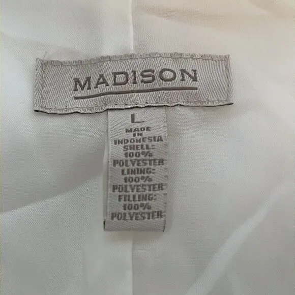 Madison Cream Puffy Vest - Size L - Picture 3 of 5